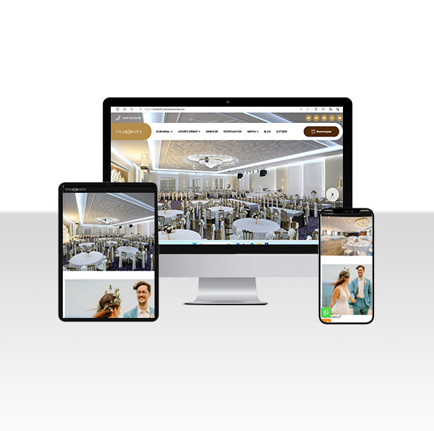 Hazır Düğün Salonu Web Sitesi (WEN282)