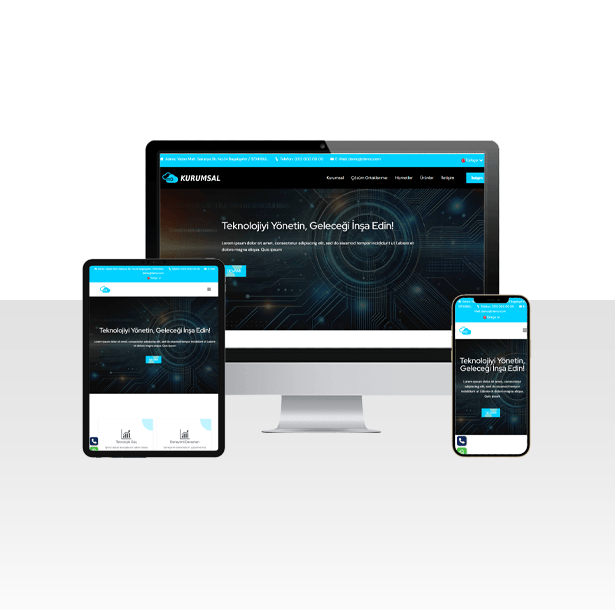 IT / Bilişim / Ajans Hazır Web Sitesi Paketi - Vadi (WEN454)